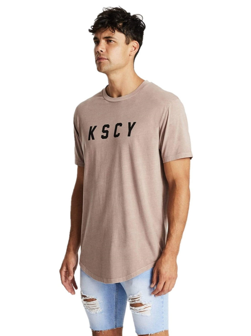 Kiss Chacey - Root of Evil Dual Curved Tee - Pigment Shadow Mauve