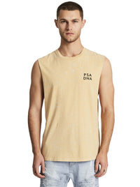 Nena And Pasadena - NXP Switch Scoop Back Muscle Tee - Acid Tan