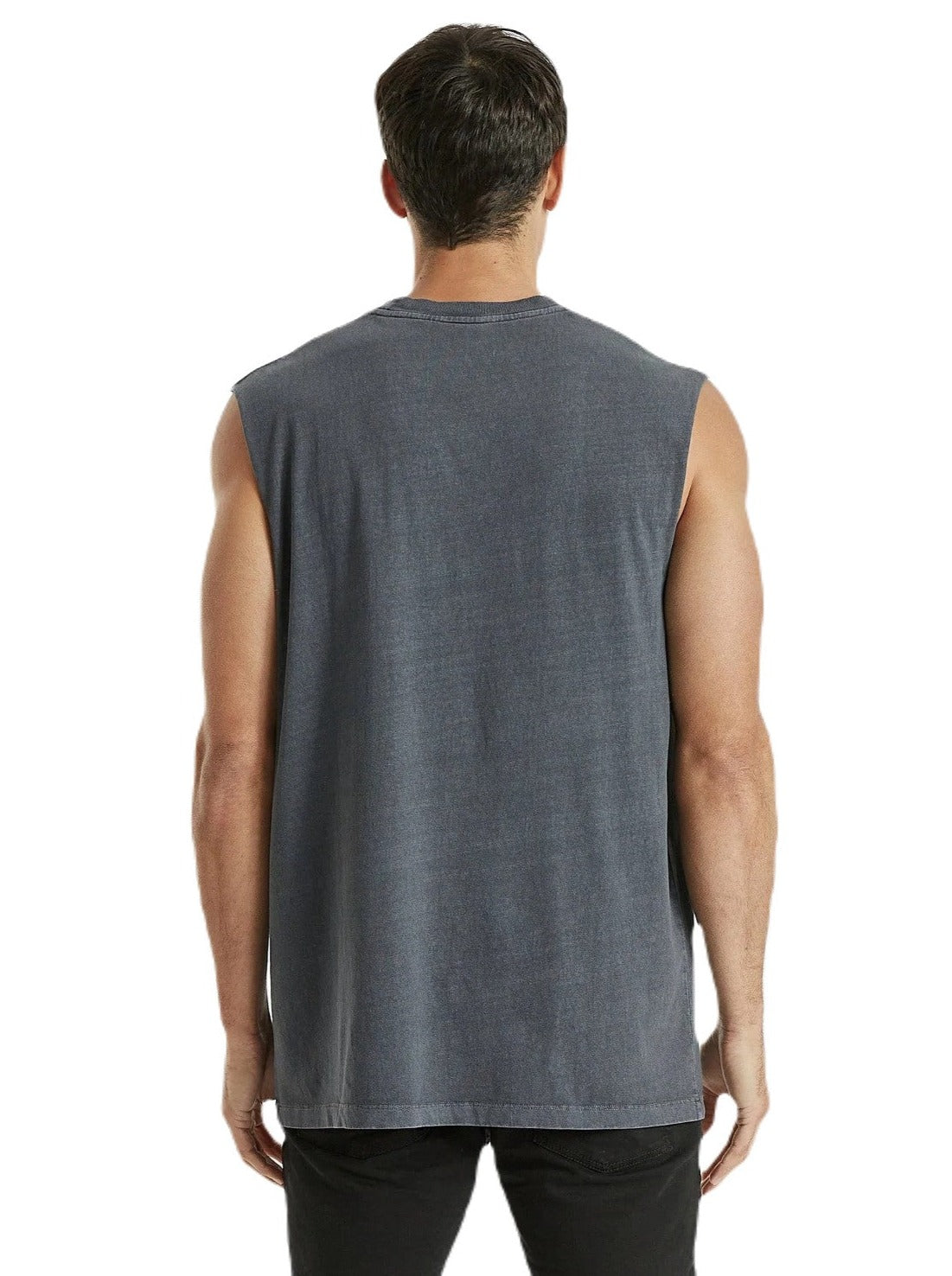 Kiss Chacey - Thorn Relaxed Muscle Tee - Pigment Asphalt