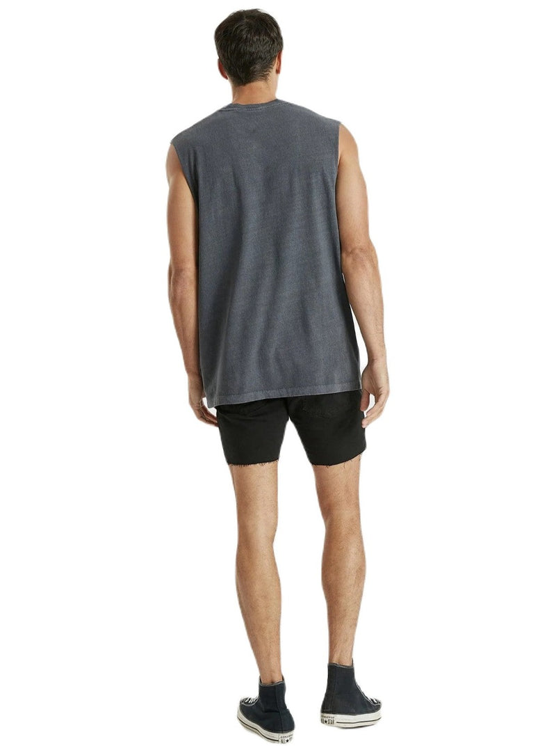 Kiss Chacey - Thorn Relaxed Muscle Tee - Pigment Asphalt