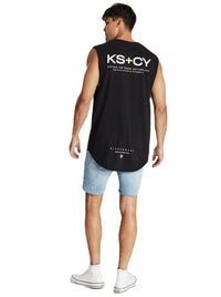 Kiss Chacey - Villians Dual Curved Muscle Tee - Jet Black