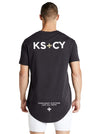 Kiss Chacey - Waves Dual Curved Tee - Graphite