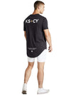 Kiss Chacey - Waves Dual Curved Tee - Graphite